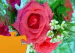 Bouquet de flores de la dama de honor de la novia