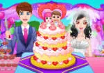 Exquisito pastel de bodas