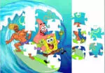 SpongeBob laban sa malaking alon lagari puzzle