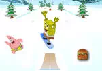 Spongebob - snowboard fahrer