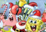 Natale SpongeBob ruotare e fissare