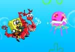 SpongeBob melambung tinggi