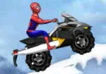 Spiderman xe chạt trên tuyết