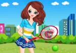 Mädchen Tennisspieler