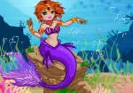 Meerjungfrau unter dem Meer
