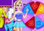 Elsa en el concurso de moda