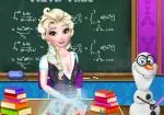 Elsa okulda oynamak