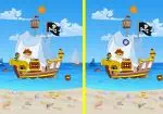 Descubra as diferenças: o navio pirata