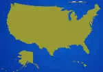Kaart van 50 Staat Capitals