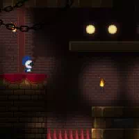 Pixel löper genom slottet