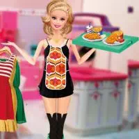 Barbie moda kelnerka