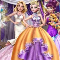 Vinter gala för prinsessor