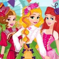 Princesas na feira da primavera