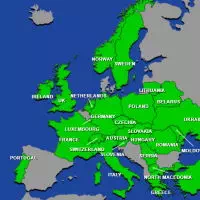 Mapas deslizantes da Europa